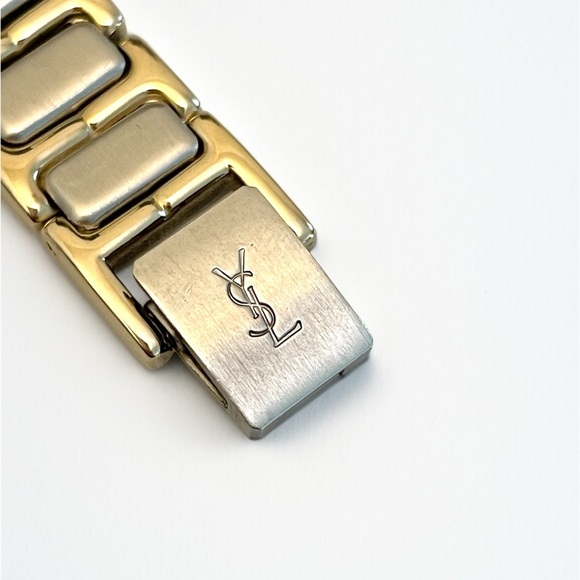 Yves Saint Laurent Two-Tone Gold and Silver Bracelet Watch - Picture 16 of 17